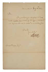 [Americana] Knox, Henry. Letter, signed