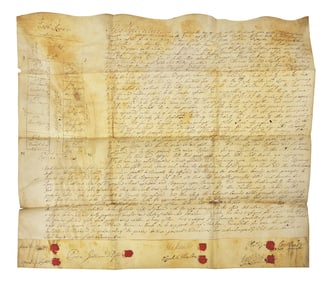 [Americana] [New York] De Peyster, Isaac, et al. Manuscript Document, signed