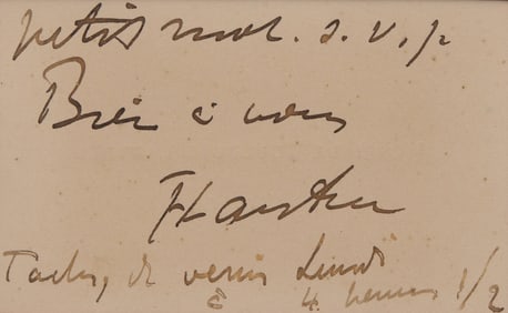 [Art] Toulouse-Lautrec, Henri de. Autograph Letter, signed
