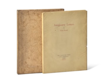 [Black Sun Press] Pound, Ezra. Imaginary Letters