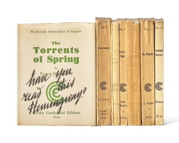 [Black Sun Press] Group of 7 Crosby Continental Editions Titles