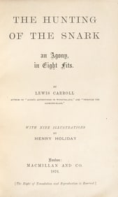 [Children's & Illustrated] Carroll, Lewis (Charles Lutwidge Dodgson). The Hunting of the Snark