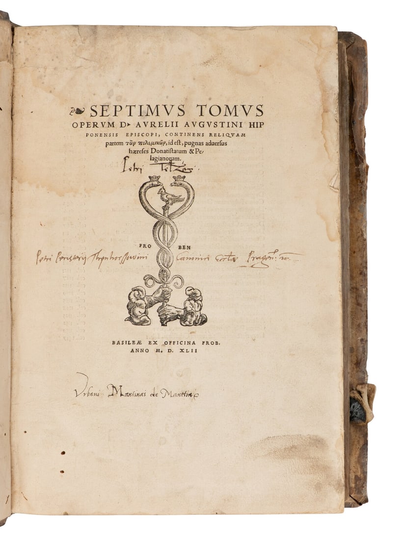 [Early Printing] Augustine, Saint, Bishop of Hippo. Septimus Tomus Operum d' Aurelli Augustini Hip (1 of 2)