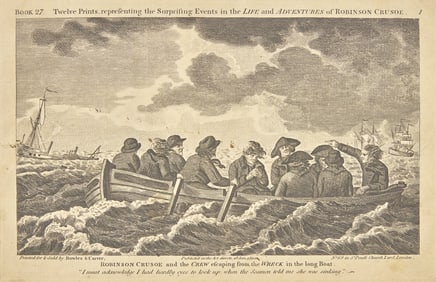 [Prints] [Defoe, Daniel] Twelve Prints, representing the Surprising Events in the Life and