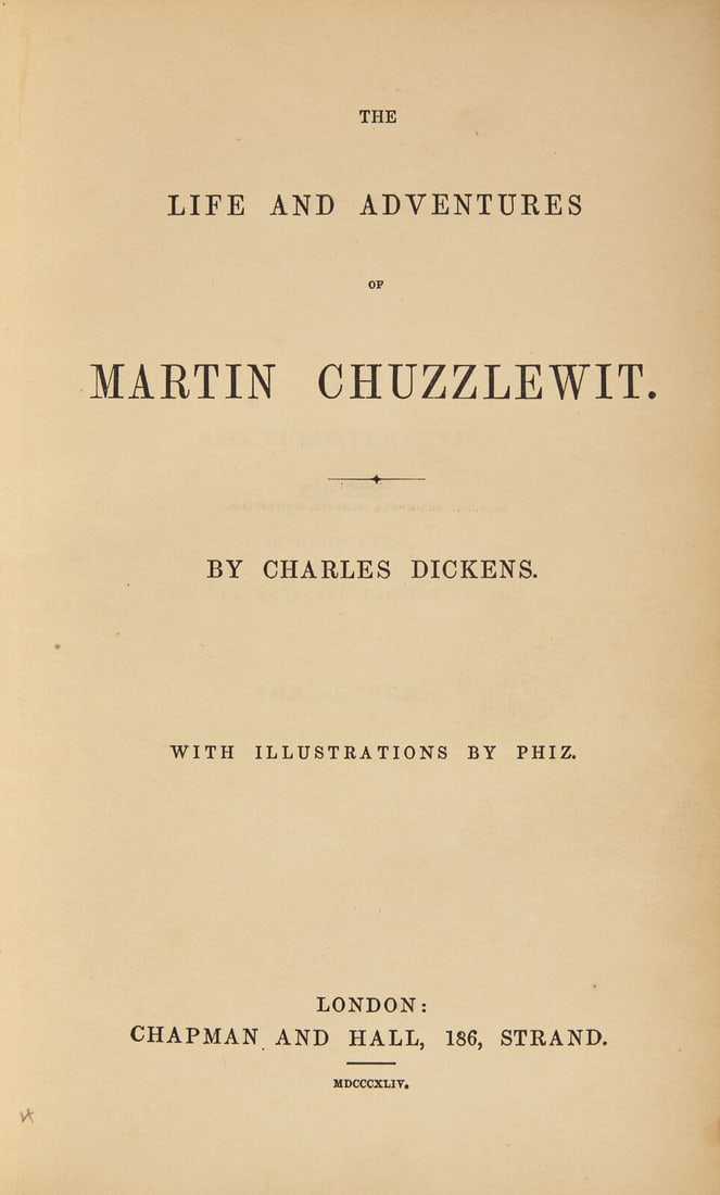 [Literature] Dickens, Charles. The Life and Adventures of Martin Chuzzlewit (1 of 2)
