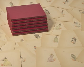 [Literature] [Dickens, Charles] Clarke, Joseph Clayton ("Kyd"). Collection of 186 Original Character