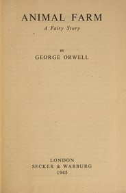 [Literature] Orwell, George. Animal Farm A Fairy Story