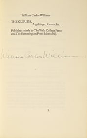 [Literature] Williams, William Carlos. The Clouds, Aigeltinger, Russia, &c.