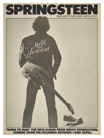 [Music] [Springsteen, Bruce] Concert Poster for The Bottom Line, August 13-17, 1975