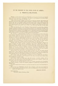 [Presidential] [Lincoln, Abraham] By the President of the United States of America. A Proclamation