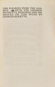 [Private Press] [Vale Press] [Gray, John] The Parables From the Gospels