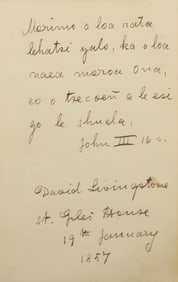 [Travel & Exploration] Stanley, Henry M., and David Livingstone. Group of Two Autograph
