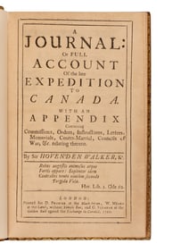 [Travel & Exploration] Walker, Sir Hovenden. A Journal: Or Full Account of the late Expedition