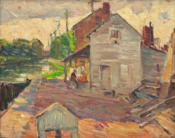 John Fulton Folinsbee (American, 1892-1972) Study for Lock Keeper's House, New Hope, 1925