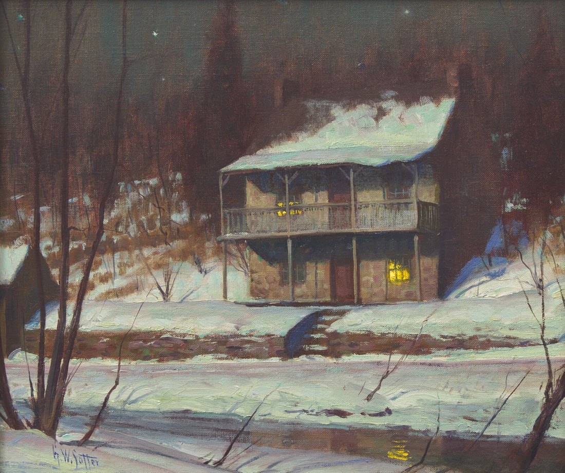 George Quaintance (american 1902 1957) Oil On Canv