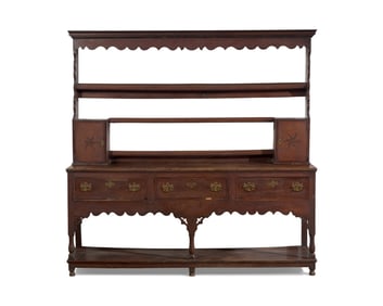A Welsh George III Inlaid Oak Dresser