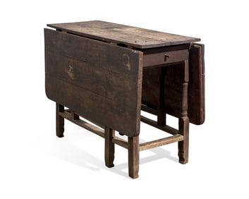 A William & Mary Walnut Gateleg Dining Table