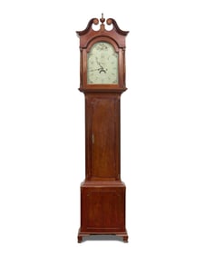 A Federal Inlaid Cherry Tall Case Clock