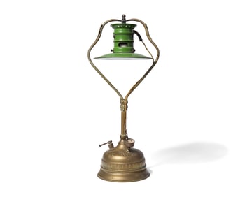 A French Brass Kerosene Pressure Lamp