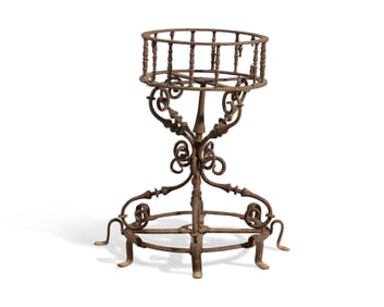 A Cast Iron Garden Jardiniere Stand