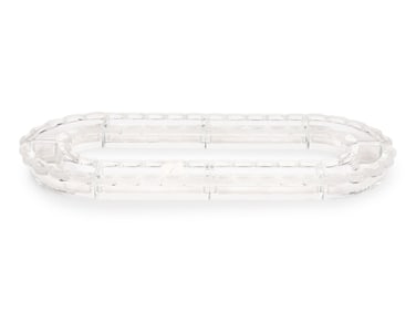 A Lalique Eight-Piece Festons Chemin de Table Centerpiece