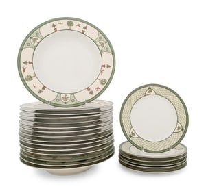 A Christian Dior Le Jardin Part Porcelain Dinner Service