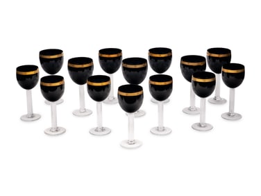 A Christian Dior Stemware Service