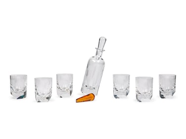 A Baccarat Vertige Cased Decanter Set