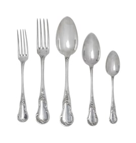 A French Silver Flatware Service