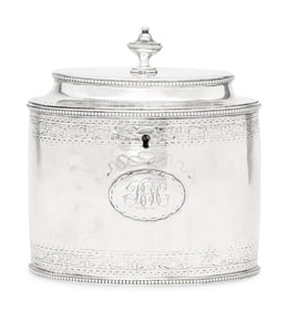 A George III Silver Tea Caddy
