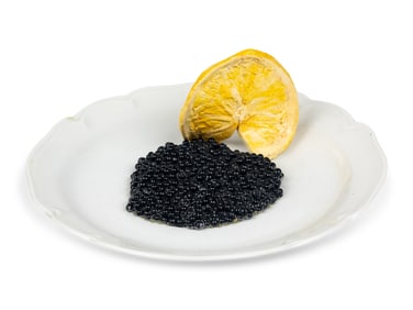 A Chrstine Viennet Lemon and Caviar Dish