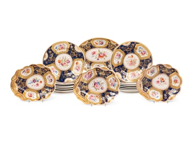 A Coalport Porcelain Dessert Service