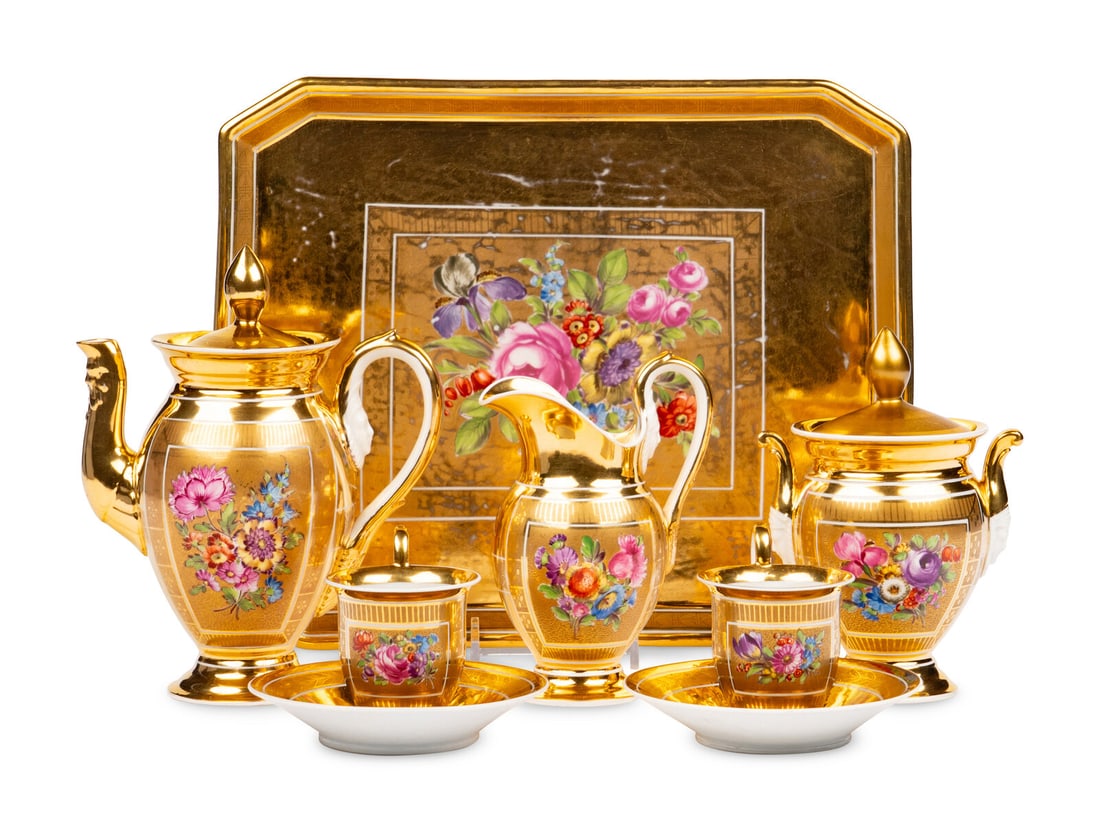 A Dresden Porcelain Coffee Service (1 of 7)