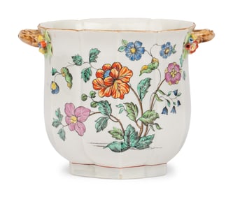 A Small Chantilly Soft Paste Porcelain Wine Cooler