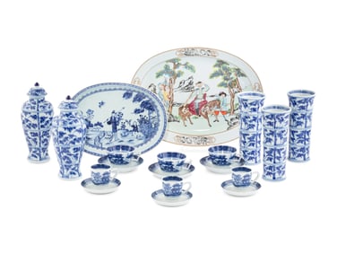 A Collection of Mottahedeh Porcelain Articles