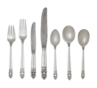 An American Silver Flatware Service