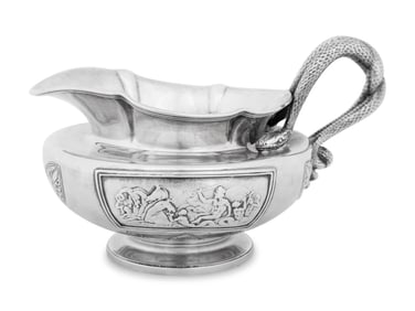 An American Silver Creamer