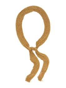 YELLOW GOLD MESH SCARF NECKLACE