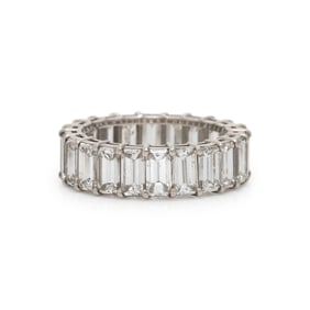 PLATINUM AND DIAMOND ETERNITY BAND