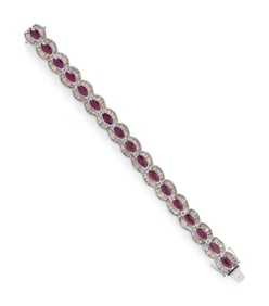 RUBY AND DIAMOND BRACELET