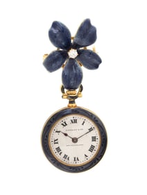 TIFFANY & CO., HAAS SUISSE, LAPEL PIN POCKET WATCH