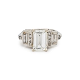 PLATINUM AND DIAMOND RING