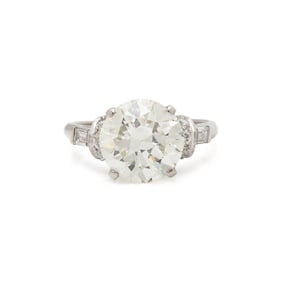 PLATINUM AND DIAMOND RING