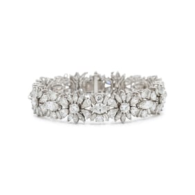PLATINUM AND DIAMOND BRACELET
