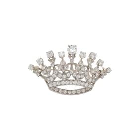 SHREVE, CRUMP & LOW, DIAMOND CROWN PIN