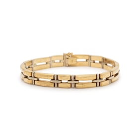 BICOLOR GOLD LINK BRACELET