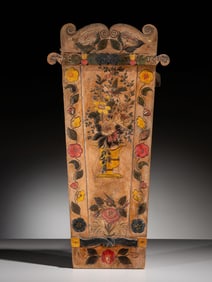 Mohawk Carved and Painted Cradleboard