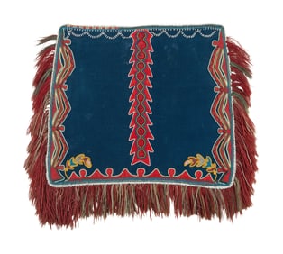 Slavey Beaded Wool Dog Blanket