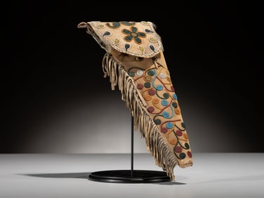 Eastern Sioux Beaded Hide Holster