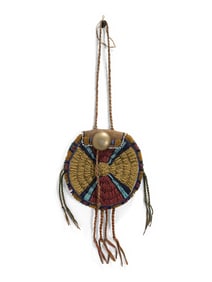 Plains Beaded Hide Pouch